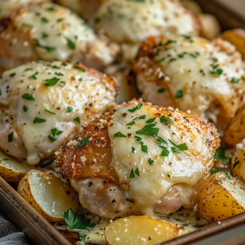 Garlic Parmesan Chicken and Potatoes