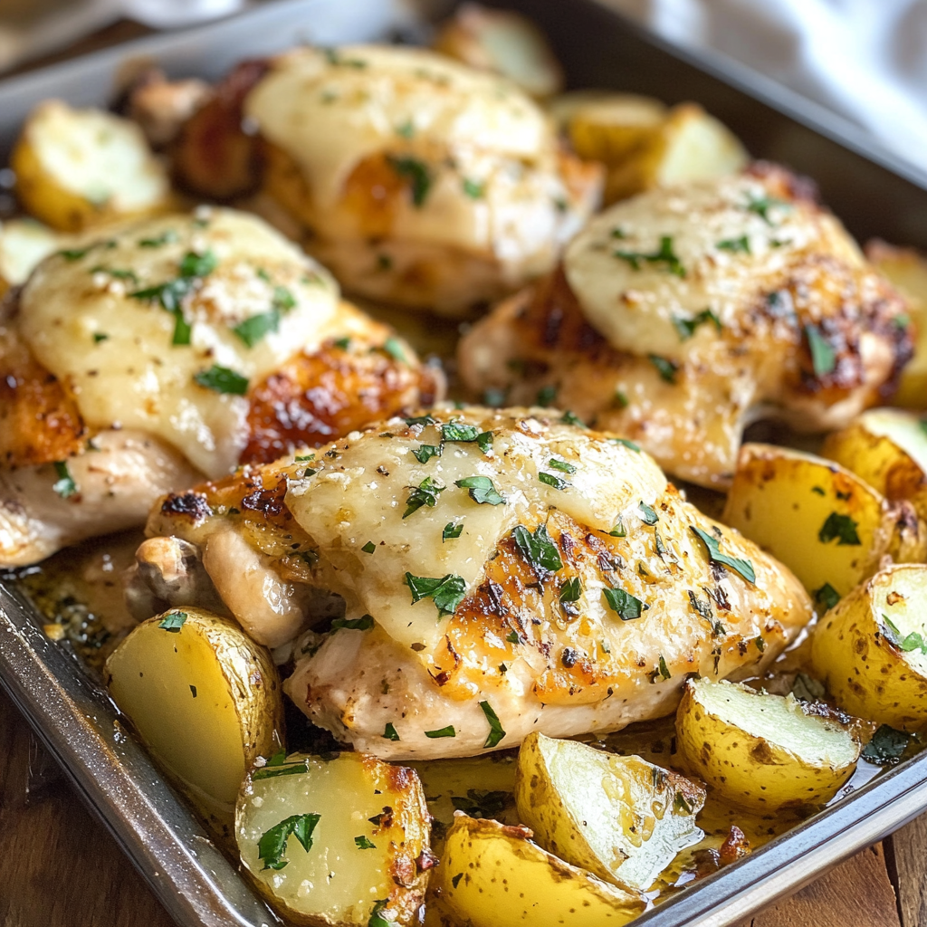 Garlic Parmesan Chicken and Potatoes