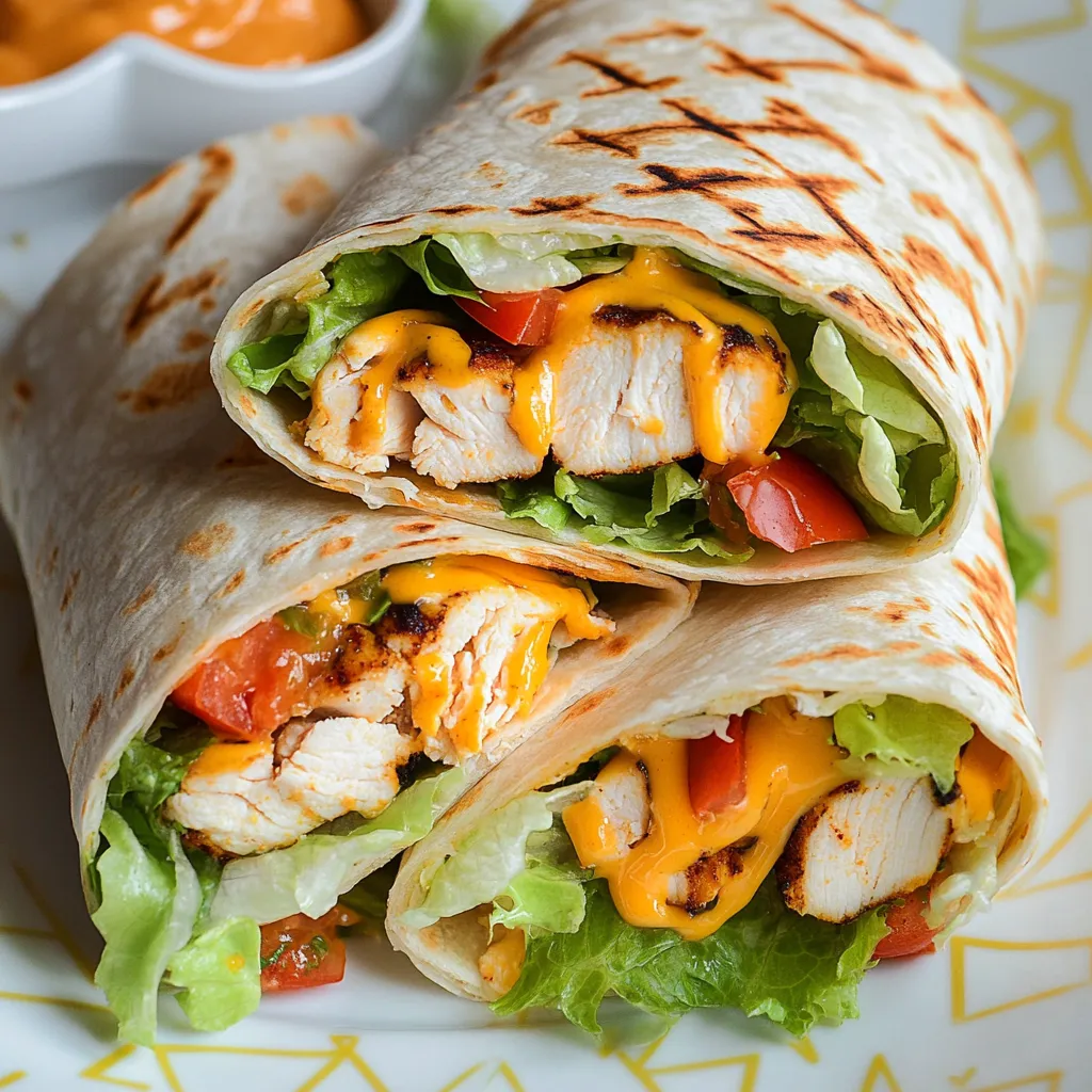 Chipotle Ranch Grilled Chicken Burrito