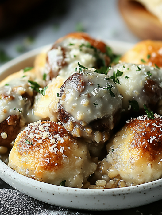 Garlic Parmesan Cheeseburger Bombs