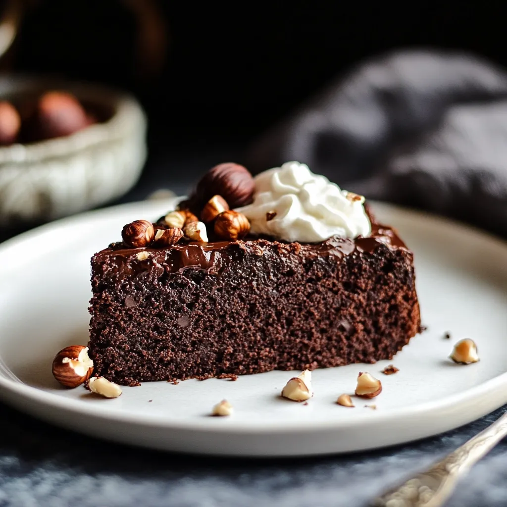 Super Moist Flourless Chocolate Hazelnut Cake