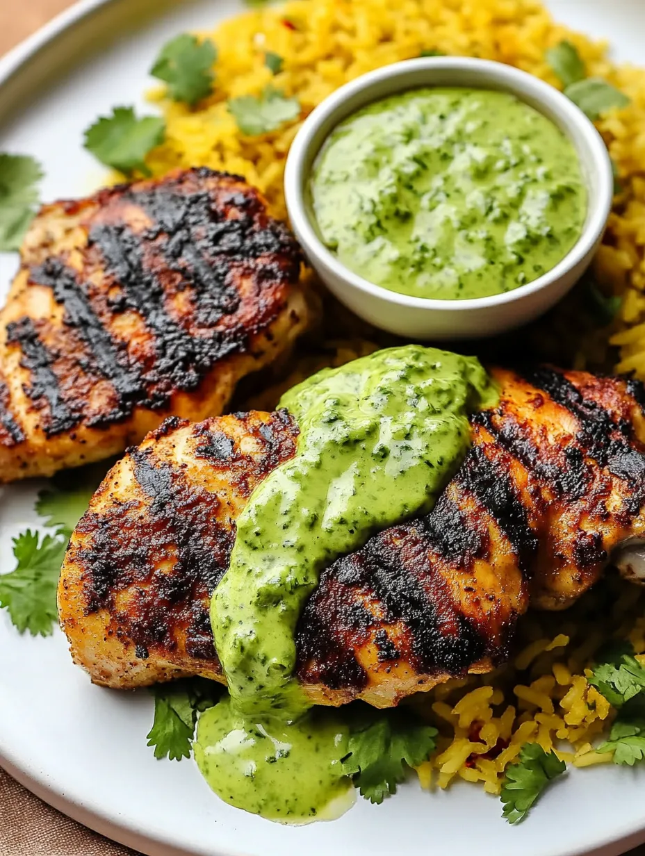 Peruvian Chicken & Rice with Green Sauce Recipe