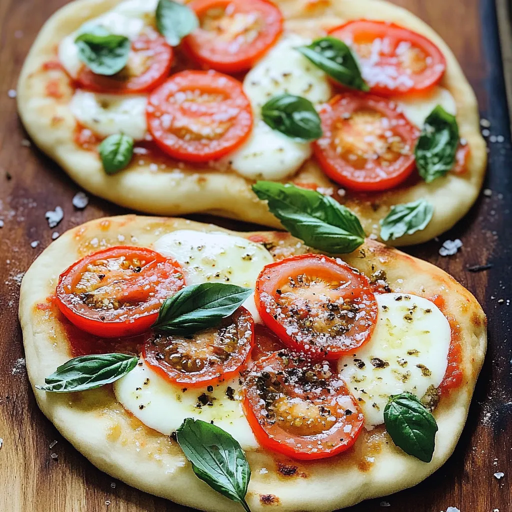 Easy Caprese Naan Pizzas Recipe