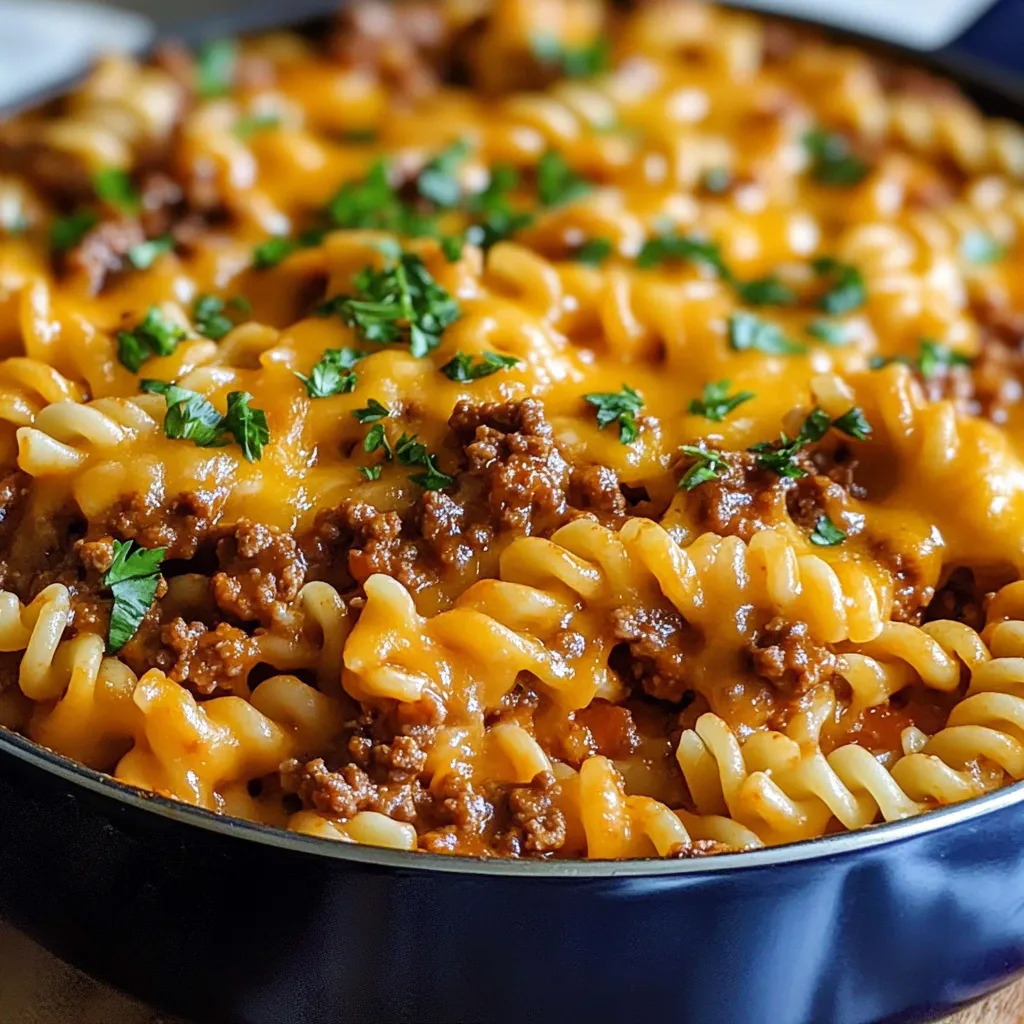 Cheesy Sloppy Joe Casserole