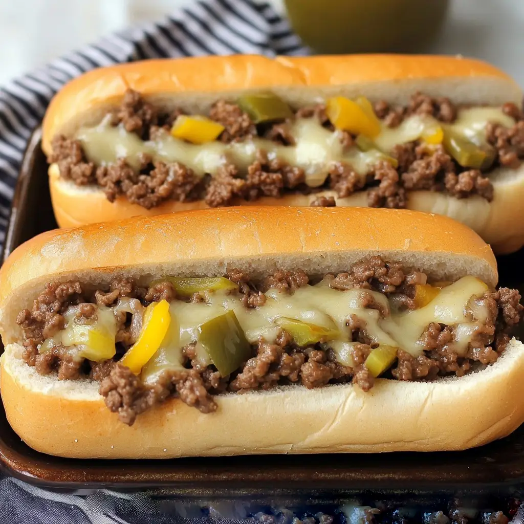 Ground Beef Philly Cheesesteak