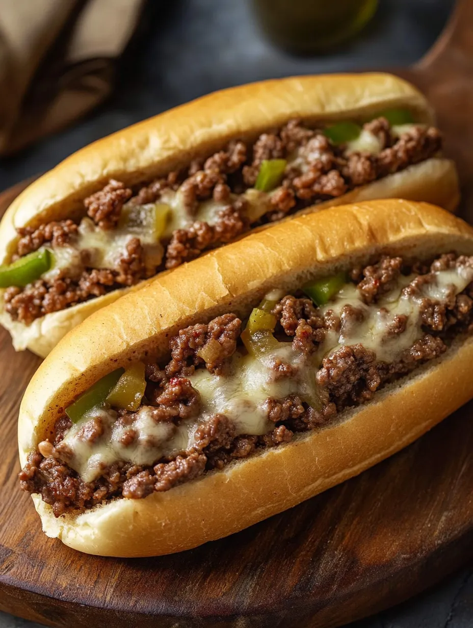 Easy Ground Beef Philly Cheesesteak