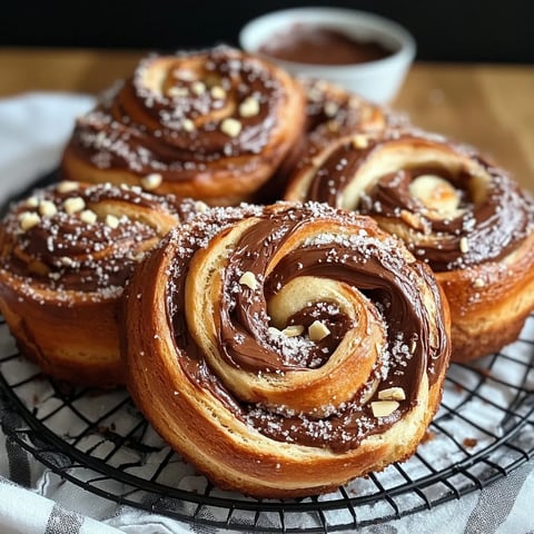 Nutella and Halva Babka Buns