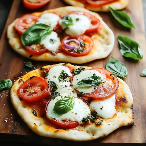 Caprese Naan Pizzas