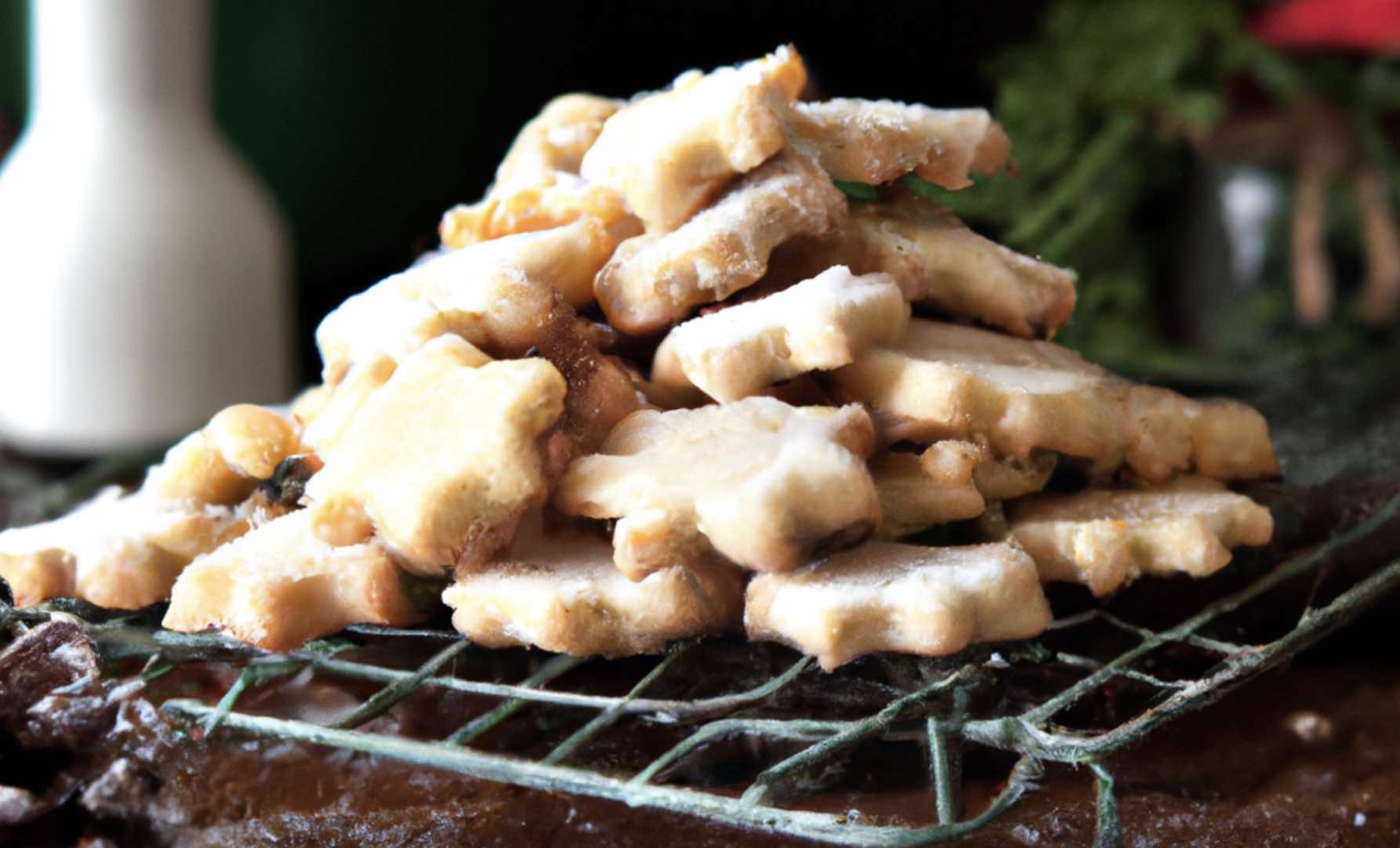 Traditional Christmas Shortbread Cookies.