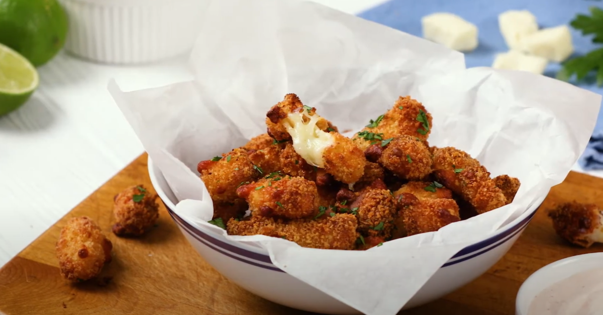 how to airfry cheese curds