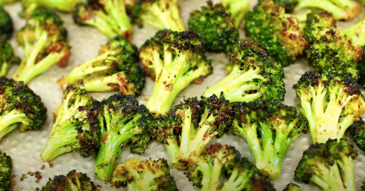 frozen broccoli on stove